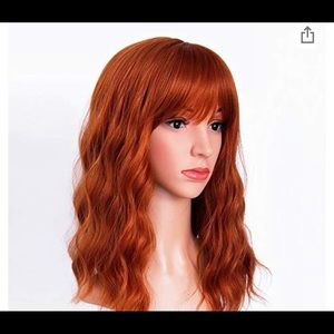 14 inch Red/Brown Synthetic Wig